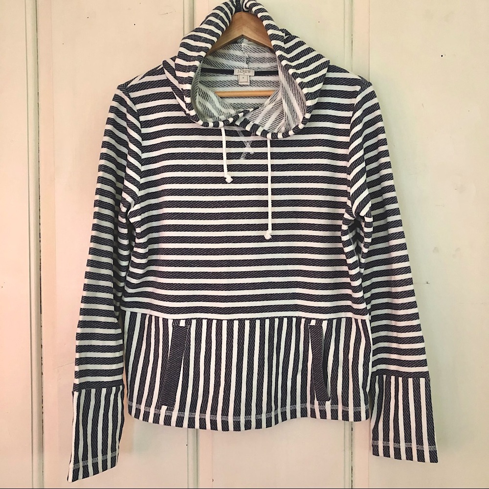 J.Crew Nautical Striped Hoodie